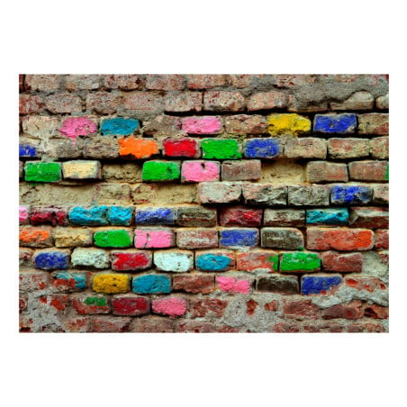 Fototapet autoadeziv Colourful Bricks-01