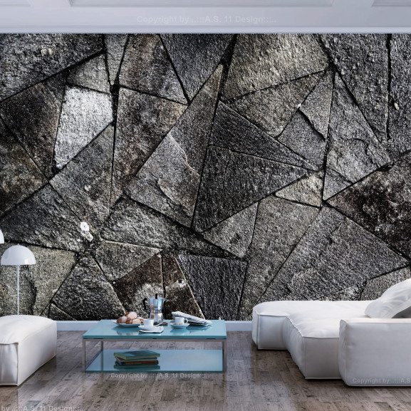 Poze Fototapet autoadeziv Pavement Tiles (Grey)