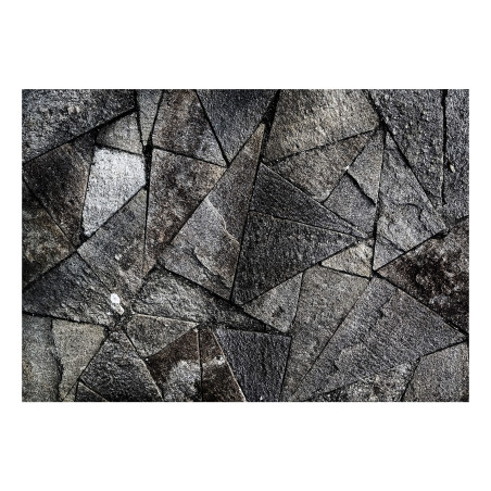 Fototapet autoadeziv Pavement Tiles (Grey)-01