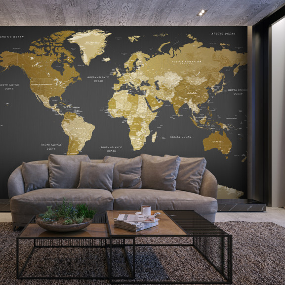 Fototapet autoadeziv World Map: Modern Geography