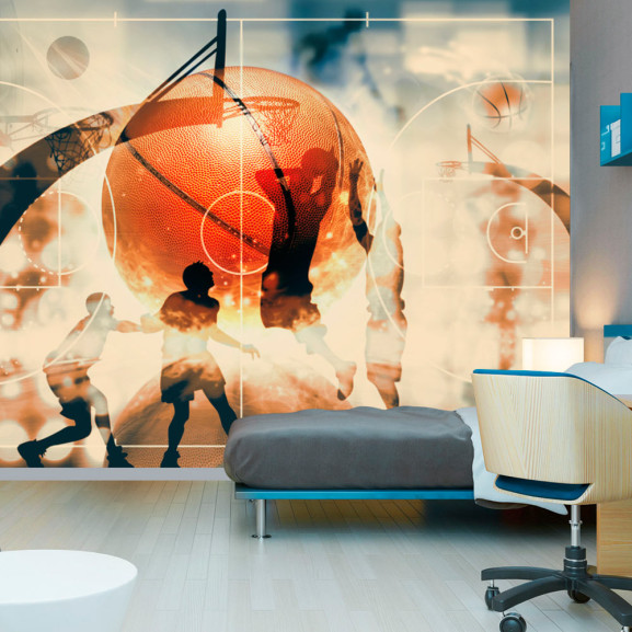 Poze Fototapet autoadeziv I love basketball!