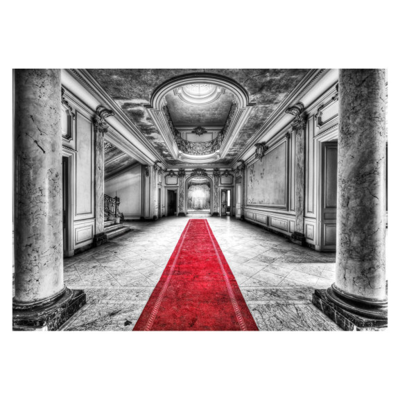 Fototapet autoadeziv Mystery marble black and white