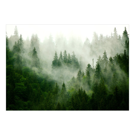 Fototapet autoadeziv Mountain Forest (Green)-01