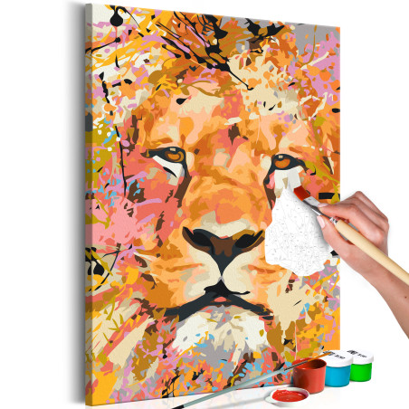 Pictatul pentru recreere Watchful Lion 40 x 60 cm-01