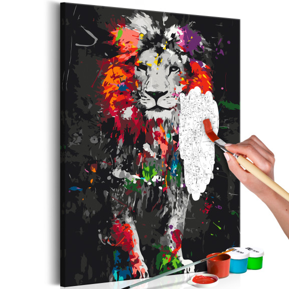 Pictatul pentru recreere Colourful Animals: Lion