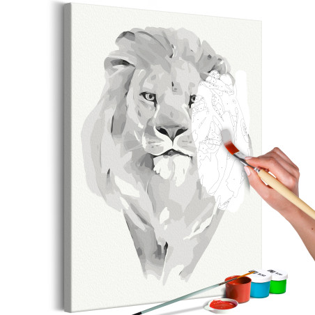 Pictatul pentru recreere White Lion 40 x 60 cm-01