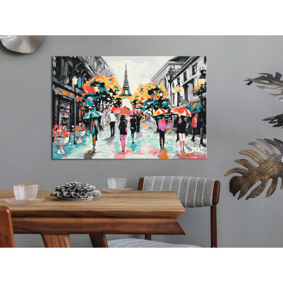 Pictatul pentru recreere rain in paris 60 x 40 cm