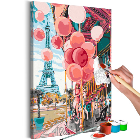 Pictatul pentru recreere Paris Carousel 40 x 60 cm-01
