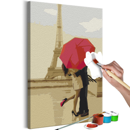 Pictatul pentru recreere Kiss in Paris 40 x 60 cm-01