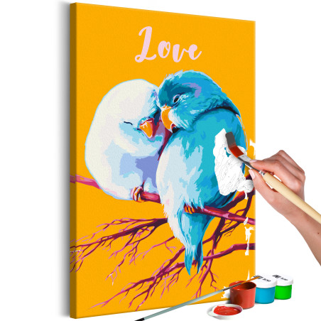 Pictatul pentru recreere Parrots in Love 40 x 60 cm-01