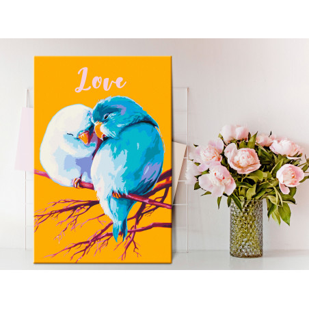 Pictatul pentru recreere Parrots in Love 40 x 60 cm-01