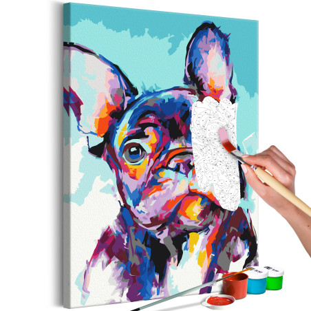 Pictatul pentru recreere Bulldog Portrait 40 x 60 cm-01