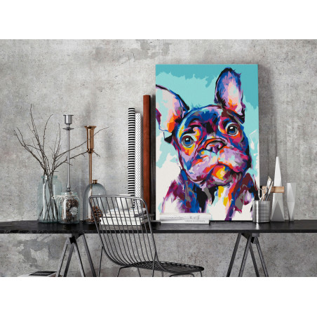 Pictatul pentru recreere Bulldog Portrait 40 x 60 cm-01