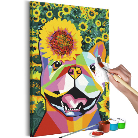 Pictatul pentru recreere Happy Bulldog 40 x 60 cm-01