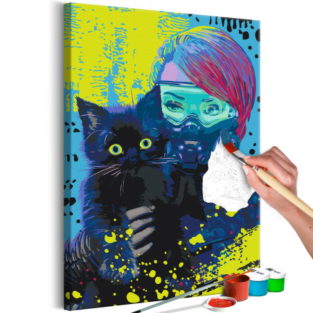Pictatul pentru recreere Cyber-Kitten 40 x 60 cm-01