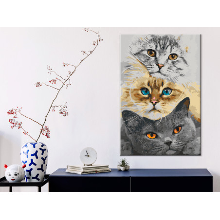 Pictatul pentru recreere Cat's Trio 40 x 60 cm-01