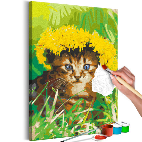 Pictatul pentru recreere Dandelion Cat 40 x 60 cm-01