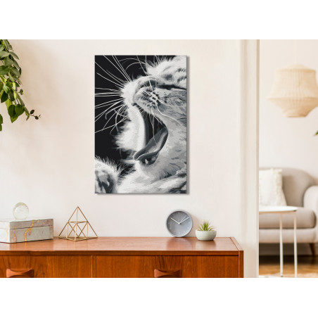 Pictatul pentru recreere Yawning Kitten 40 x 60 cm-01
