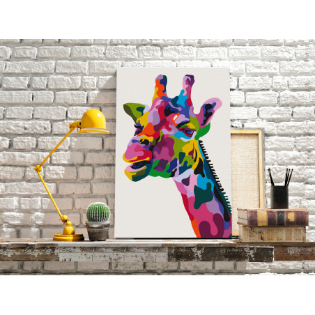 Pictatul pentru recreere Colourful Giraffe 40 x 60 cm-01