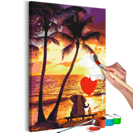 Pictatul pentru recreere Love and Sunset 40 x 60 cm-01
