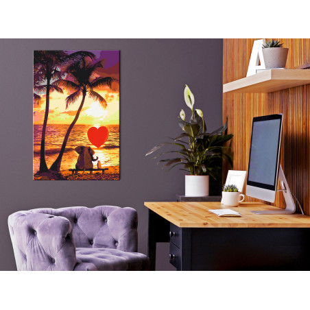 Pictatul pentru recreere Love and Sunset 40 x 60 cm-01