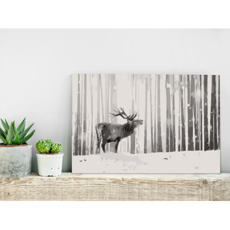 Pictatul pentru recreere Deer in the Snow 60 x 40 cm-01