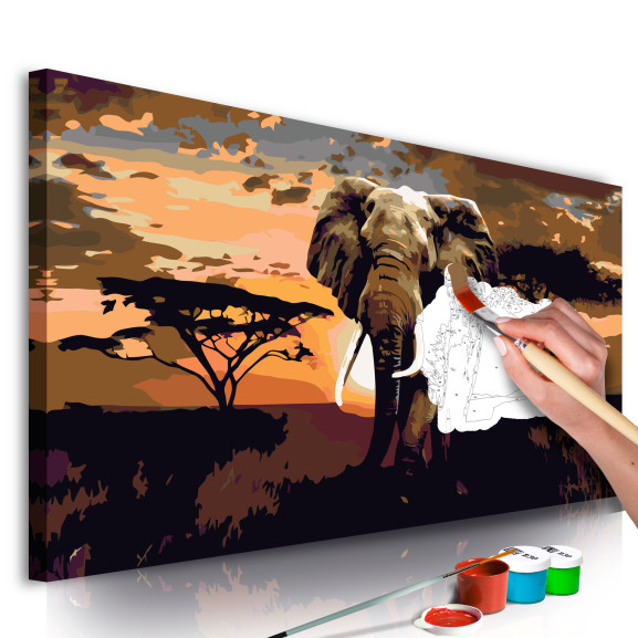 Pictatul pentru recreere Elephant in Africa (Brown Colours)