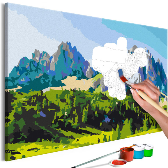 Poze Pictatul pentru recreere Dolomite Peaks 60 x 40 cm