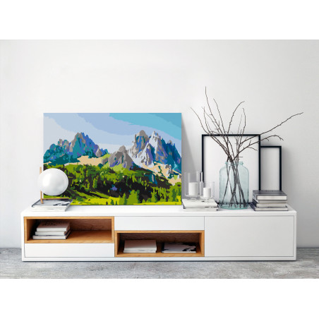 Pictatul pentru recreere Dolomite Peaks 60 x 40 cm-01