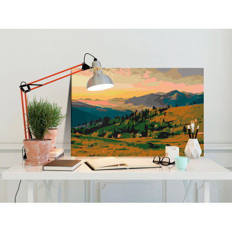 Pictatul pentru recreere Mountains at Sunrise 60 x 40 cm-01