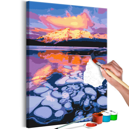 Pictatul pentru recreere Lake Minnewanka 40 x 60 cm-01
