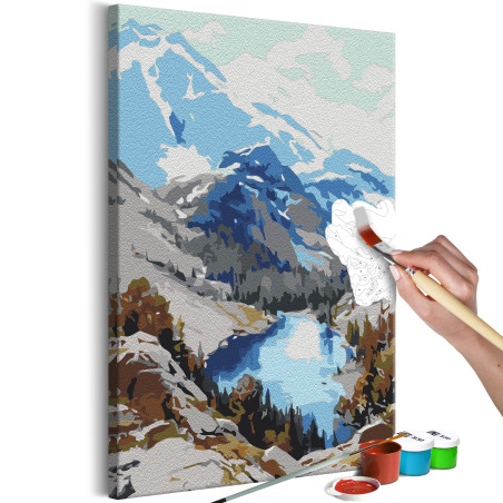 Pictatul pentru recreere Lake in the Mountains 40 x 60 cm-01