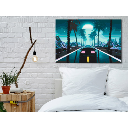 Pictatul pentru recreere Blue Moon Highway 60 x 40 cm-01