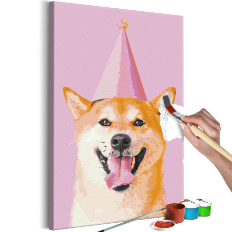 Pictatul pentru recreere Funny Shiba 40 x 60 cm-01