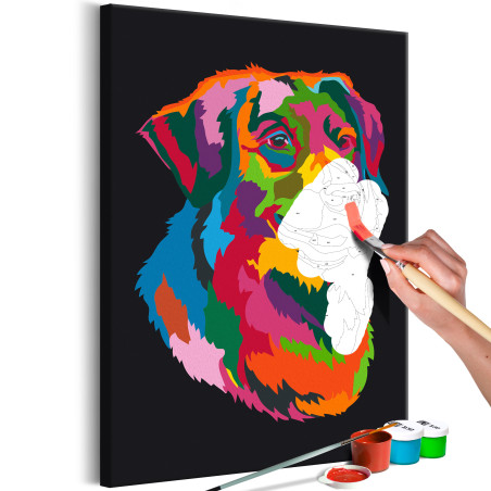 Pictatul pentru recreere Colourful Dog 40 x 60 cm-01
