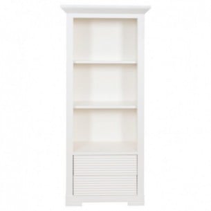 Biblioteca Mica Cu 2 Sertare Verona Bianco Alb, 65.4 Cm