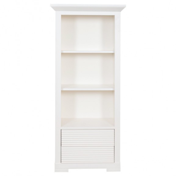 Biblioteca Mica Cu 2 Sertare Verona Bianco Alb, 65.4 Cm