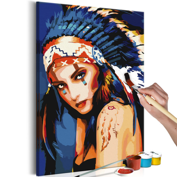 Pictatul pentru recreere Native American Girl
