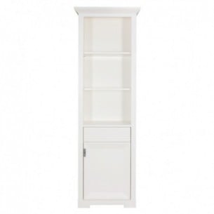 Bibioteca Cu 1 Usa Si 1 Sertar Verona Bianco Alb, 65.4 Cm