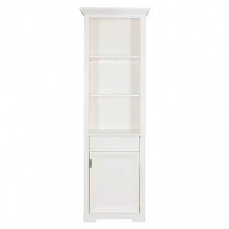 Bibioteca Cu 1 Usa Si 1 Sertar Verona Bianco Alb, 65.4 Cm-01