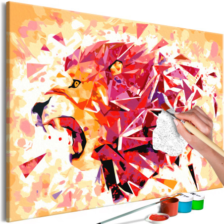 Pictatul pentru recreere Abstract Lion 60 x 40 cm-01