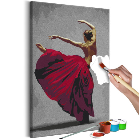Pictatul pentru recreere Red Skirt 40 x 60 cm-01
