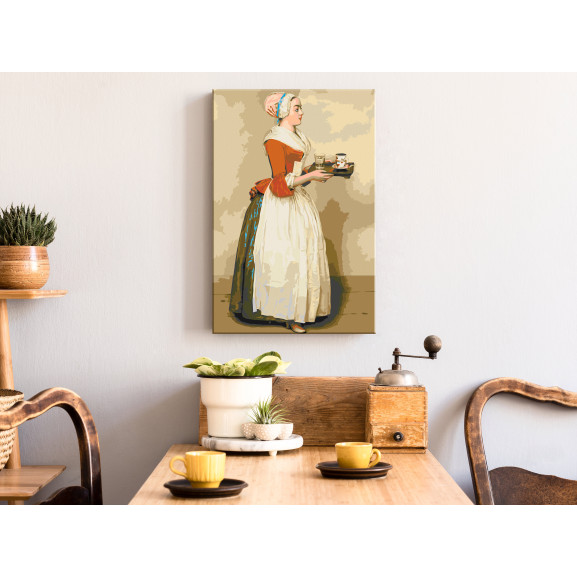 Pictatul pentru recreere the chocolate girl 40 x 60 cm