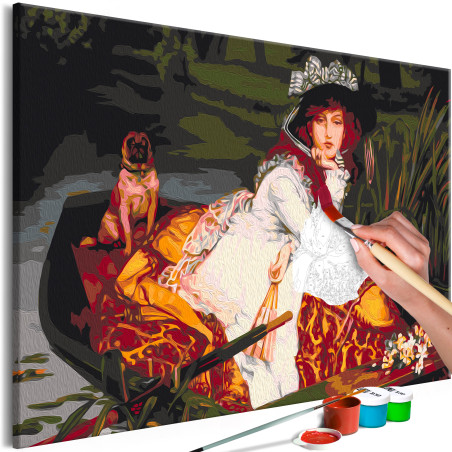 Pictatul pentru recreere Woman in the Boat 60 x 40 cm-01