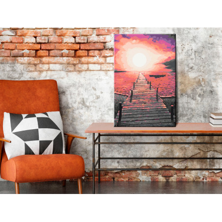 Pictatul pentru recreere Wooden Pier 40 x 60 cm-01