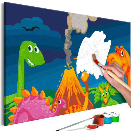 Pictatul pentru recreere Dinosaur World 60 x 40 cm-01