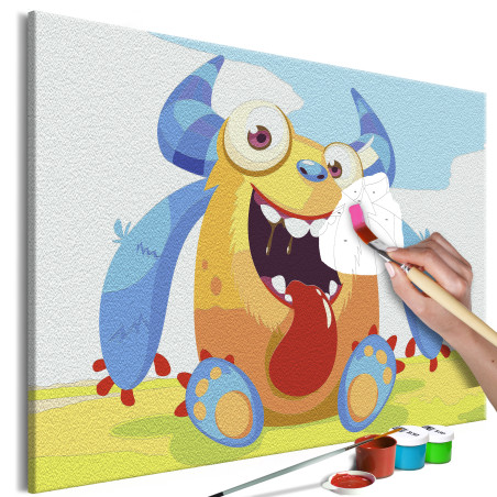 Pictatul pentru recreere Cute Monster 60 x 40 cm-01