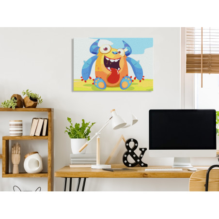 Pictatul pentru recreere Cute Monster 60 x 40 cm-01