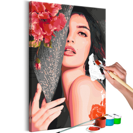 Pictatul pentru recreere Woman With Hat  40 x 60 cm-01
