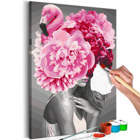 Pictatul pentru recreere Flamingo Girl 40 x 60 cm-01